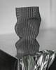 wazony Teksturowany wazon ze szklanym wkładem  Druk 3D 6