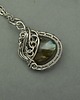 wisiory Mały wisiorek labradoryt wire wrapping 2