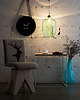 lampy wiszące Wisząca lampa szklana Bee turkusowa 7