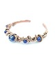 bransoletki wire wrapping Miedziana bransoleta mankietowa z lapis lazuli 8