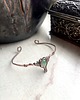 bransoletki wire wrapping Miedziana elfia bransoletka z zielonym onyksem 2