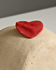 broszki Różowe serce, ceramiczna  broszka 1