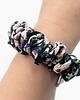 gumki do włosów Scrunchie Slim kwiaty wiskoza 3