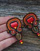 kolczyki soutache Autumn Garden - etniczne kolczyki soutache 1