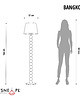 lampy podłogowe Czarno-miedziana lampa stojąca w stylu loftowym BANGKOK MIRROR 2