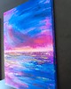 obrazy Abstrakcja Morze i Niebo Komplet 2 Obrazów Zachód Słońca 35x50 4