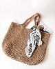 torby na ramię Torba kosz ze sznurka jutowego beżowa 1