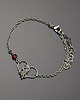 bransoletki wire wrapping Bransoletka serce karneol wire wrapping 2
