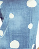 sukienki midi damskie 13-74 Sukienka sportowa - JEANS w białe GROCHY - XS 4