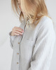 koszule damskie  Lniana koszula 100% len GRAY STRIPES 5
