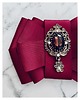 broszki Brosza Burgund  z kryształkiem  NOWOŚĆ 1