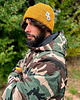 czapki damskie Męska czapka beanie z bawełny logo kolorowe Miodowa musztarda 5