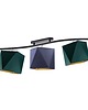 plafony Regulowana lampa sufitowa z kloszami FARGO GOLD 3