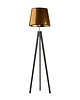 lampy podłogowe Lampa stojąca do salonu ze złotym kloszem ARUBA MIRROR 5