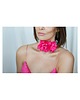 chokery Różowy  jedwabny choker 1