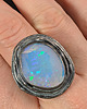 pierścionki srebrne Pierścionek Aurora Borealis opal 3