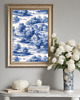 plakaty PLAKAT Toile de jouy, biało niebieska dekoracja, chinoiserie 1
