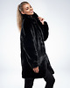 płaszcze damskie Czarny  Oversize Płaszcz ze Sztucznego Futra 1