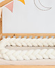 akcesoria do łóżeczek Warkocz do łóżeczka 3 pasma - boucle biały 2