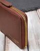 portfele damskie Portfel damski skórzany mały brązowy poziomy z ochroną RFID KV-04-BR 3