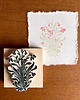 stemple Ręcznie robiony stempel do scrapbookingu, polny kwiat w stylu art nouveau 5