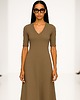sukienki midi damskie Sukienka  cappuccino  YY300040 3