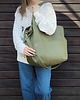 torby na ramię Lazy bag Pocket  torba zielona ekoskóra oversize 4