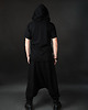 t-shirt damskie Czarny t-shirt z kapturem i nadrukiem ERROR 404 6