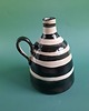 wazony Wazon butelka czarno białe prążki pasy ręcznie malowana 5
