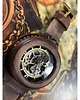 zegarki męskie DC 044 - BROWN Vintage - Mechaniczny zegarek w skórzanej oprawie 7