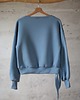 bluza bez kaptura damska Bluza OVERSIZE DAMSKA BŁĘKITNY KRÓLIK Z USZAMI 3