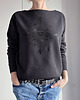 bluza bez kaptura damska Gruby Oversize Oko Mandala Czarna Max Z 1