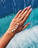 bransoletki z kamieni naturalnych Bransoletka z pierścionkiem X-Woman - biała 1