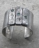 bransoletki wire wrapping Płyty z apatytami  -  bransoleta mankiet CUFF 2