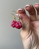 kolczyki z masy plastycznej Kolczyki z maliną. Polimerowa glina. Handmade Polska 6