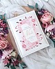 komunia - pozostałe Komunijny album RÓŻOWE KWIATY personalizowany, prezent na Komunie 1