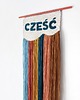 makramy Makatka "cześć". 1