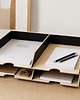 organizery A3 Organizer biurkowy - zestaw 2 tacki na dokumenty czarny 1