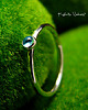 pierścionki srebrne Pierścień Drobinek - Topaz Swiss Blue Srebro 4