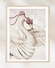 obrazy i plakaty do pokoju dziecięcego Plakat na ścianę łabędź w masce - Swan Vintage 4
