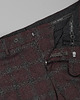 spodnie męskie Spodnie męskie w kratę do zestawu naro 02 bordo slim fit 1