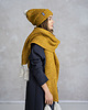 szale damskie Zimowy szalik damski Musztardowy Twistmee 3