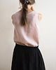 topy damskie Top lniany 100%, old rose 2