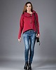 bluza bez kaptura damska Bluza Pati asymetryczna , krótka bluza dresowa 2