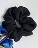 gumki do włosów Jedwabna czarna  gumka do włosów Black Silk - 12 cm średnicy 2