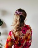 spinki i klamry do włosów Scrunchie spinka klamra jedwabna lawendowy róż 5