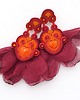 kolczyki soutache Gorąca czerwień 2