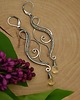 kolczyki wire wrapping Długie kolczyki krople cytryn wire wrapping 4