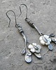 kolczyki wire wrapping Masa perłowa   -  gałązki  - kolczyki 2
