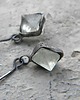 kolczyki wire wrapping Surowe zielone  fluoryty     - kolczyki 1